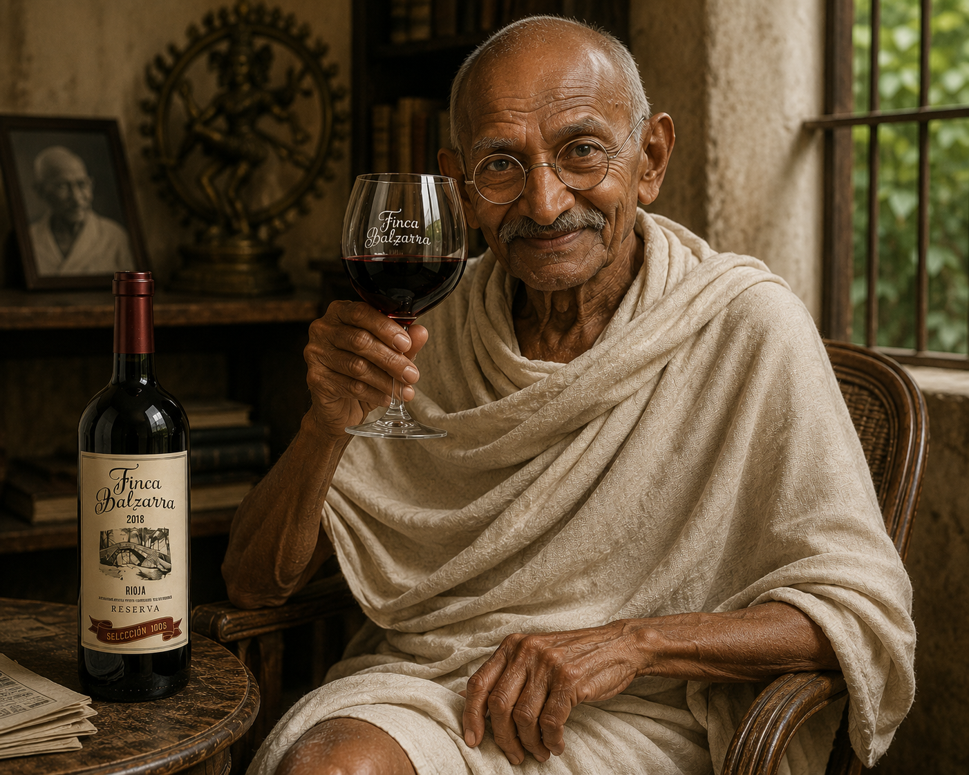 Obviously Mahatma Gandhi never drank Finca Balzarra